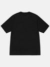 Beach Roots Pigment Dyed Cotton Short Sleeve T-Shirt Black - STUSSY - BALAAN 3