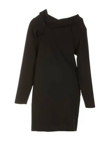 MM6 Maison Margiela Women s Boat Neck Dress Black S62CT0214S 60328 900 1015876 - MAISON MARGIELA - BALAAN 1