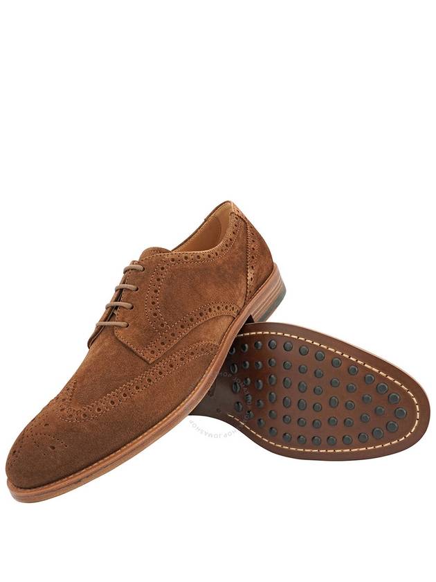 Tods Men's Walnut Light Wingtip Perforated Lace Ups Derby Brand Size 7 US Size 8 - TOD'S - BALAAN 2