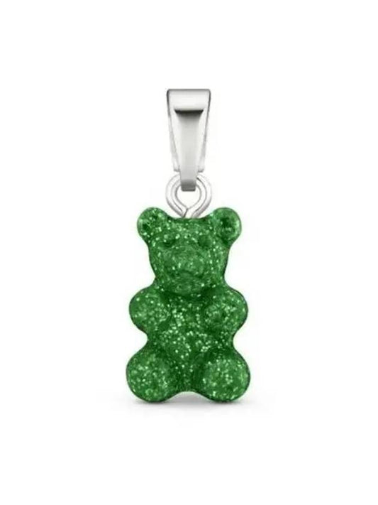 NOSTALGIA BEAR GREEN HAZE CLASSIC CONNECTOR SILVER Women s Charm 271686 - CRYSTAL HAZE - BALAAN 1