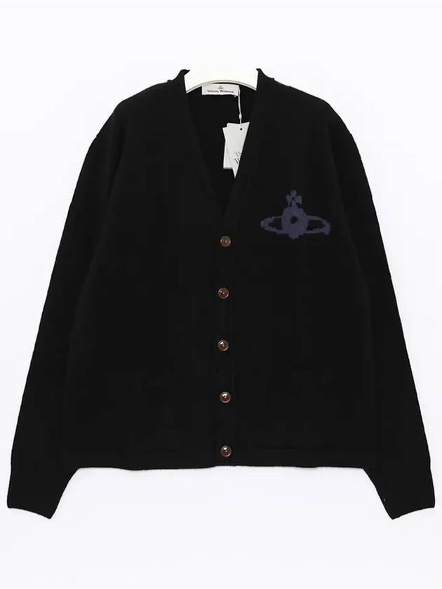 Alex Sphere Intarsia Cardigan Black - VIVIENNE WESTWOOD - BALAAN 3