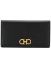 Gancini Continental Long Wallet Black - SALVATORE FERRAGAMO - BALAAN 3