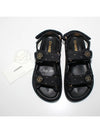 Sandals Printed Denim Black - CHANEL - BALAAN 3