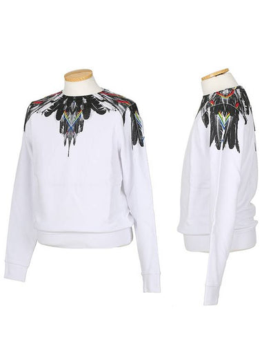 CMBA009 S1606 8014 0100 Wings White Sweatshirt - MARCELO BURLON - BALAAN 1