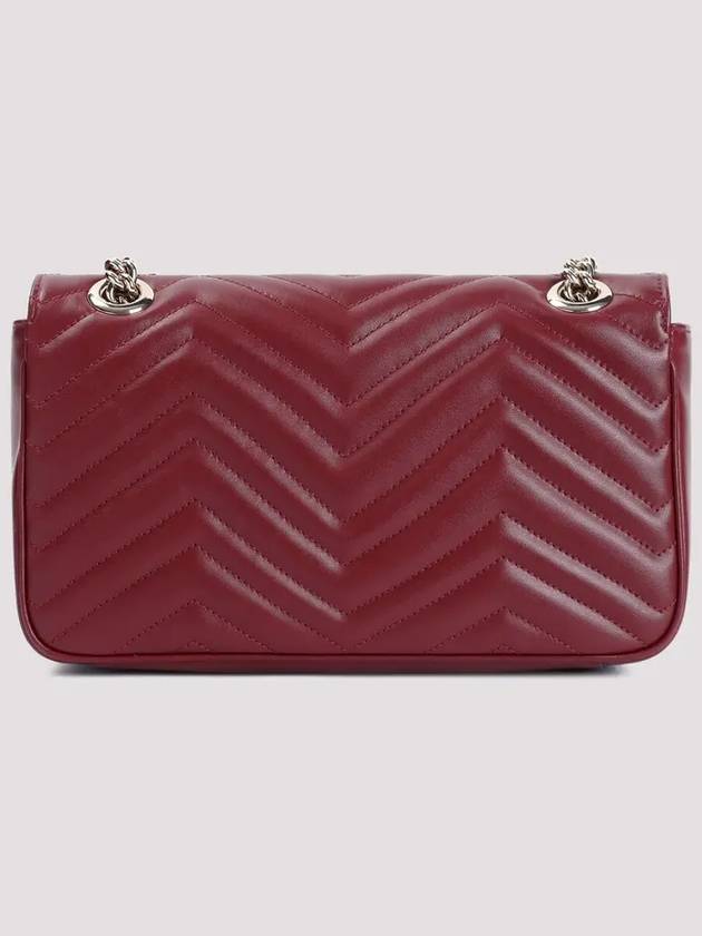 GG Marmont Small Leather Shoulder Bag Red - GUCCI - BALAAN 3