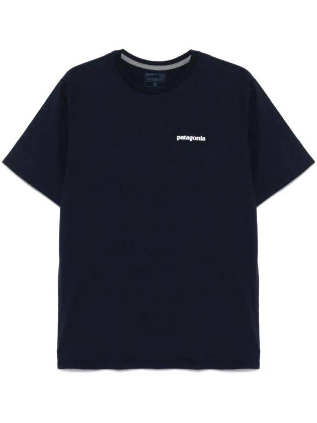 P 6 Logo Responsibili Short Sleeve T-Shirt Navy - PATAGONIA - BALAAN 1