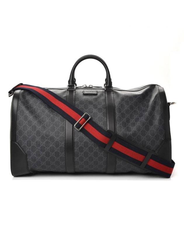 GG Supreme Carry On Duffel Bag Black - GUCCI - BALAAN.