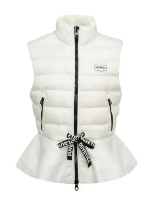 Samona White Women s Outerwear Vest - DUVETICA - BALAAN 1