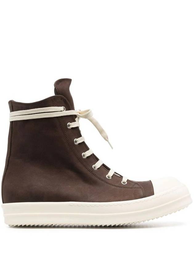 Luxor leather high top sneakers brown - RICK OWENS - BALAAN 1