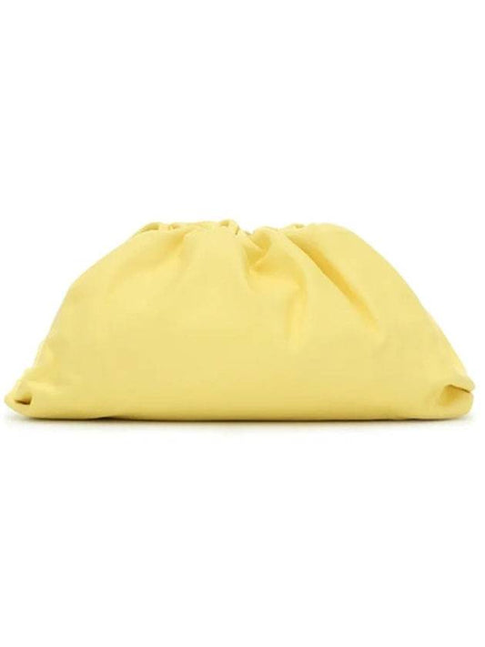 Napa Pouch Dumpling Clutch Bag Yellow - BOTTEGA VENETA - BALAAN.