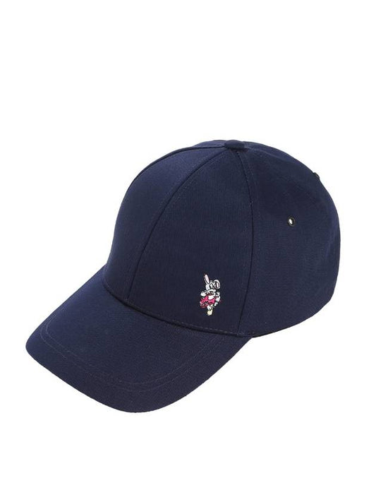 Men's Bunny Print Cotton Ball Cap Navy - PAUL SMITH - BALAAN 1