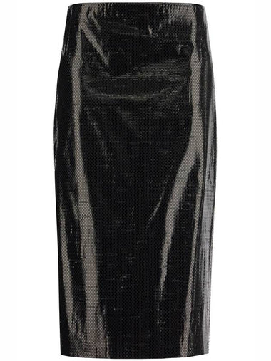 silk tarpaulin skirt - ALEXANDER MCQUEEN - BALAAN 1