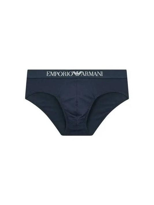 UNDERWEAR 8th Anniversary Last Armani 9 7 8 Men s Logo Banding Solid Cotton Briefs Marine 271753 - EMPORIO ARMANI - BALAAN 1