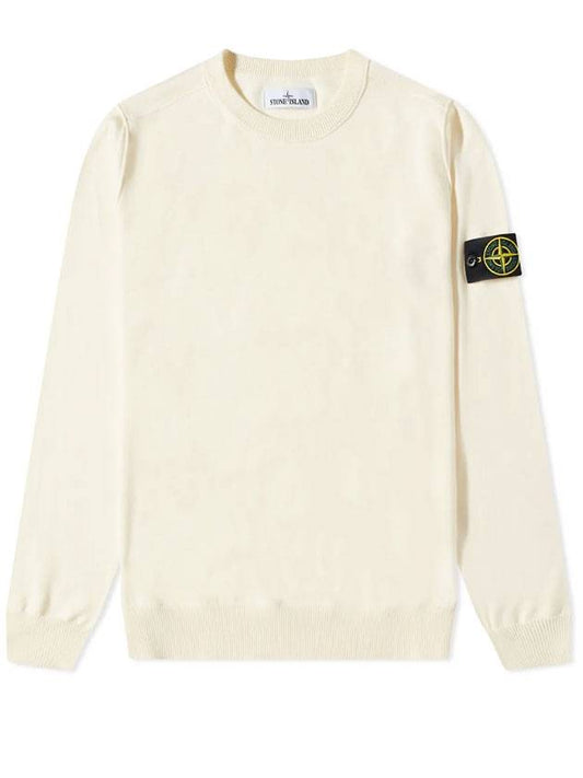 Waffen Patch Round Sweatshirt Offwhite - STONE ISLAND - BALAAN.