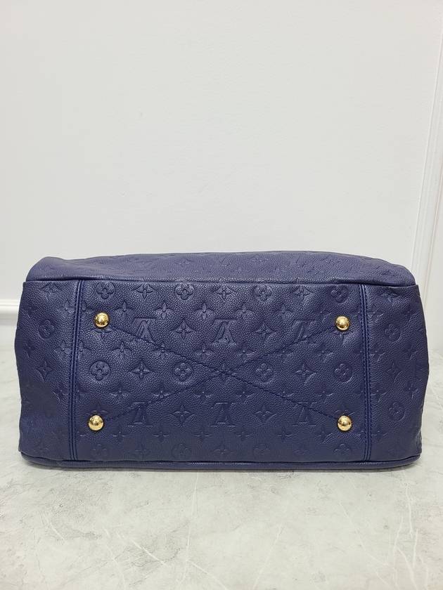 Navy Monogram Empreinte Atchi Shoulder Bag MM - LOUIS VUITTON - BALAAN 7