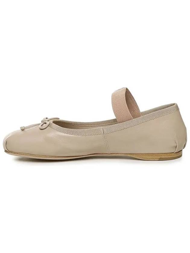 Women's Logo Leather Ballerinas Water Lily - MIU MIU - BALAAN 4