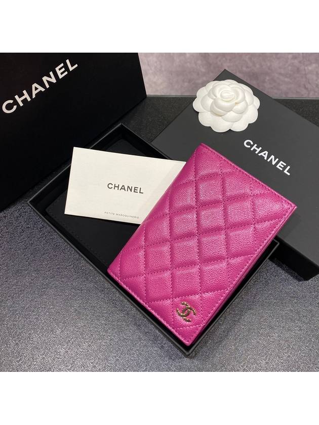pink passport wallet - CHANEL - BALAAN 1