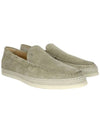 Men's Suede Slip-ons Loafers Beige - TOD'S - BALAAN 4