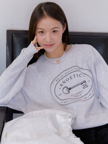 ANC CLASSIC KEY SWEATSHIRT_MELANGE - ANOETIC - BALAAN 1