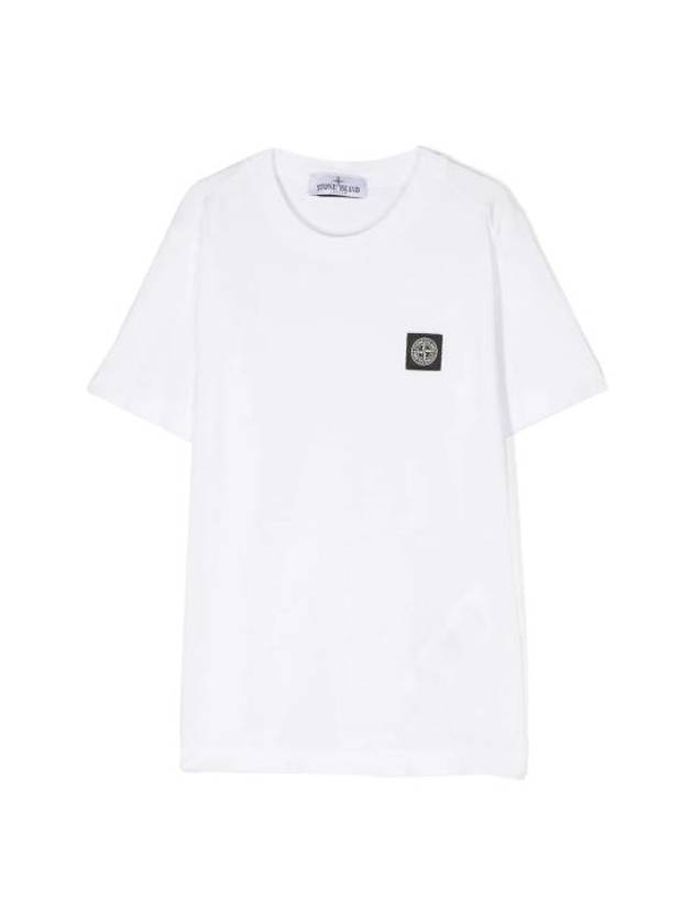 Kids Junior T shirt 781620147 V0001 WHITE - STONE ISLAND - BALAAN 1