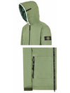 Wappen Patch Skin Touch Nylon Hooded Jacket Green - STONE ISLAND - BALAAN 6