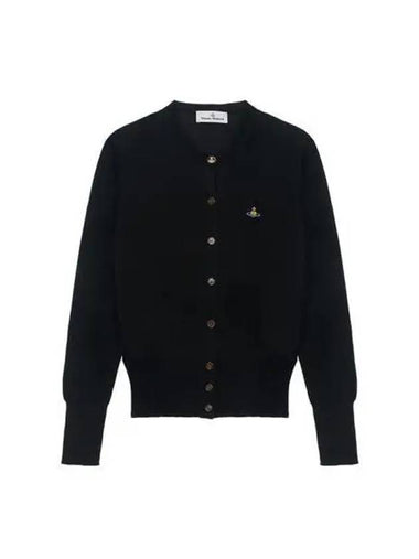 Women s Bea B logo embroidery cardigan black 1803002 PY001B - VIVIENNE WESTWOOD - BALAAN 1