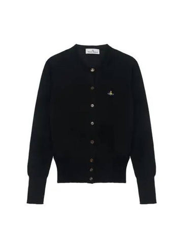 Cardigan Women Bea B Logo Embroidery Black - VIVIENNE WESTWOOD - BALAAN 1