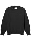 De Coeur Crewneck Knit Top Black - AMI - BALAAN 2