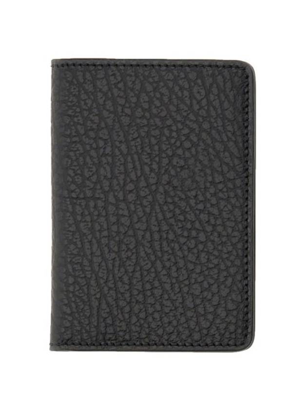 Bovine Leather Card Wallet Black - MAISON MARGIELA - BALAAN 2