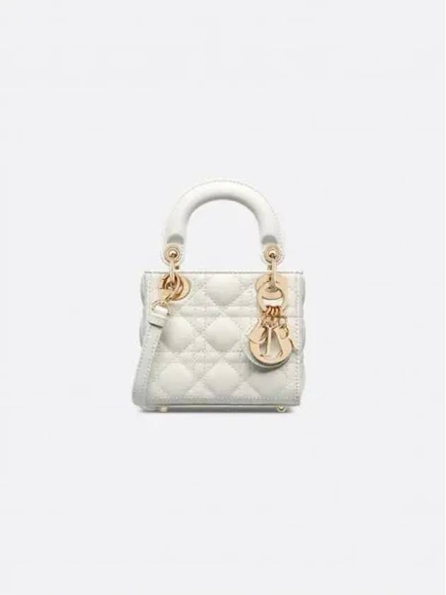 Micro Lady Cannage Lambskin Mini Bag Latte - DIOR - BALAAN 2