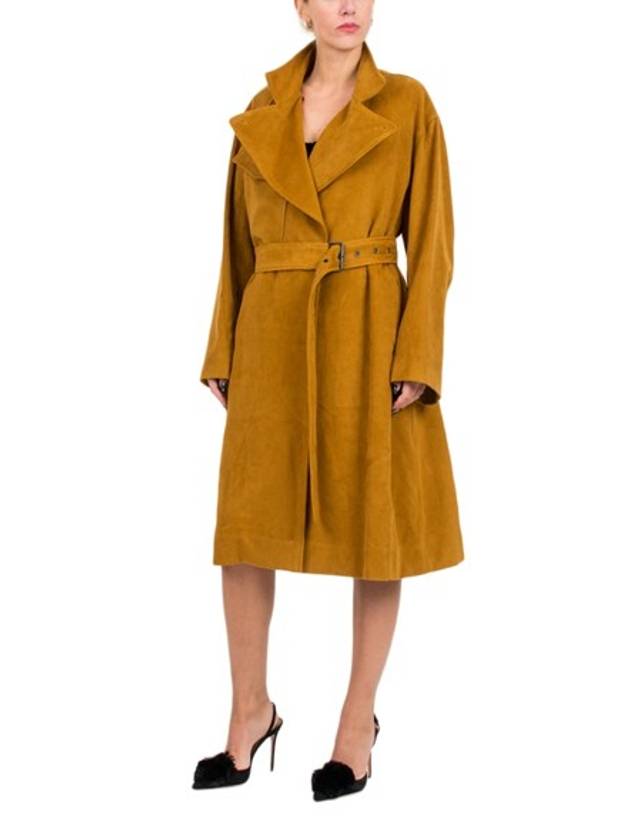 Women's Belt Detail Trench Coat Brown MA0306 - ISABEL MARANT - BALAAN 9