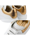 Oversole Gold Tab Low Top Sneakers White - ALEXANDER MCQUEEN - BALAAN 8