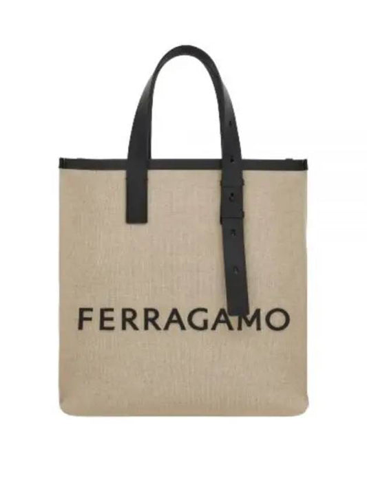 Signature Tote Bag Natural - SALVATORE FERRAGAMO - BALAAN 2