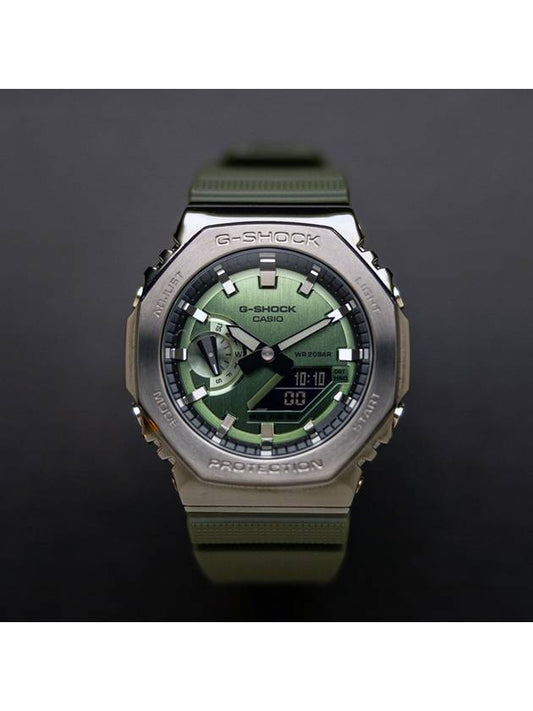 G-Yal Oak Octagonal Metal Analog Watch Khaki Green - G-SHOCK - BALAAN 2