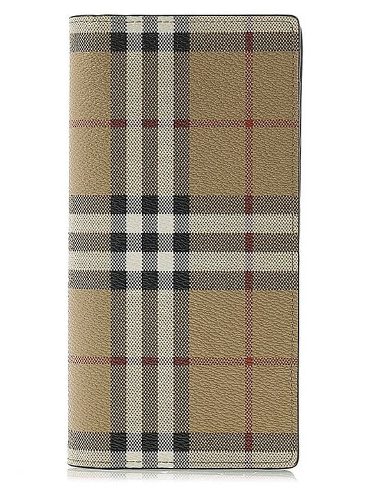 Vintage Check Canvas Long Wallet Beige - BURBERRY - BALAAN 2