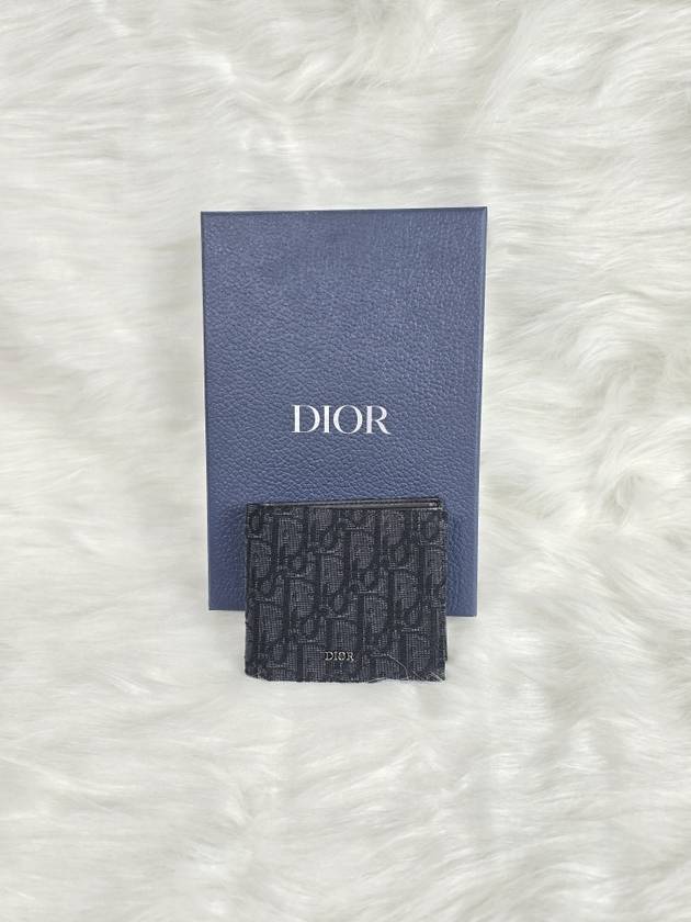 Wallet Black  Oblique Jacquard - DIOR - BALAAN 3