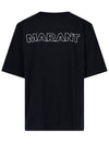 Guizy Back Logo Cotton Short Sleeve T-Shirt Black - ISABEL MARANT - BALAAN 1