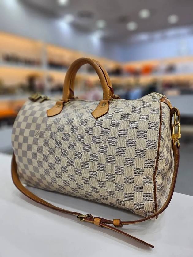 Damier Azur Speedy Bandoulier 35 N41372 - LOUIS VUITTON - BALAAN 5