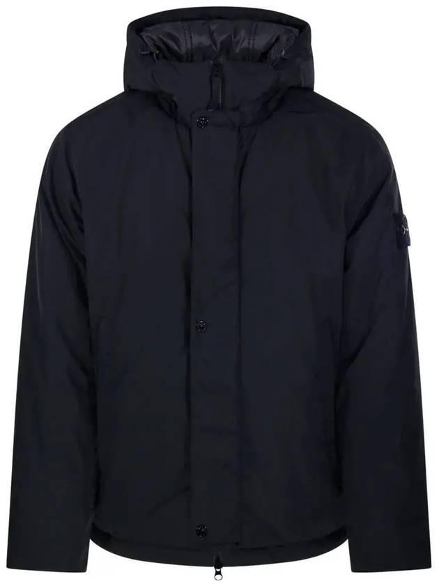 Techno Fabric Hooded Jacket Black - STONE ISLAND - BALAAN 2