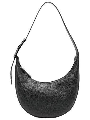 Roseau Essential Small Hobo Shoulder Bag Black - LONGCHAMP - BALAAN 1