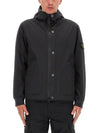 Soft Shell-R E.Dye Pure Insulation Technology Recycled Polyester Primaloft Hooded Jacket Black - STONE ISLAND - BALAAN 2