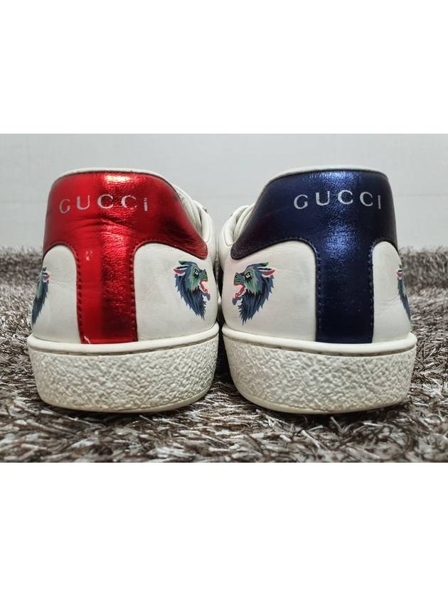 Wolf Print Sneakers 6 250 - GUCCI - BALAAN 8