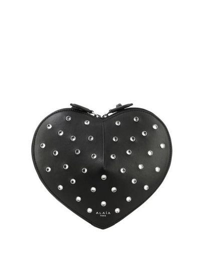 Le Coeur Heart Calfskin Shoulder Bag Black - ALAIA - BALAAN 2