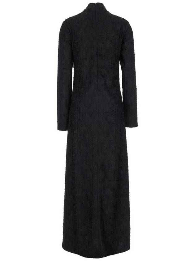 Textured Lace Turtleneck Dress - ROHE - BALAAN 2