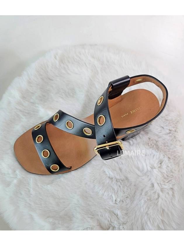 EYELETS Resort Leather Sandals - CELINE - BALAAN 6