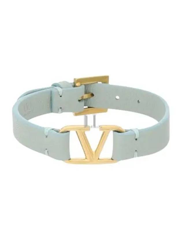 V Logo Bracelet Water Green - VALENTINO - BALAAN 2