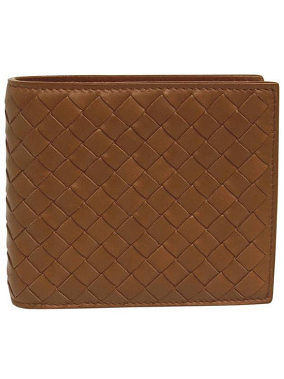 Intrecciato Leather Half Wallet Brown - BOTTEGA VENETA - BALAAN 2