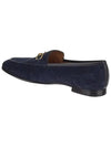 Jordaan Leather Loafers Blue - GUCCI - BALAAN 4