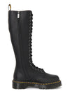 Women's 1B60 Becks Leather Long Boots Black Pisa - DR. MARTENS - BALAAN 5