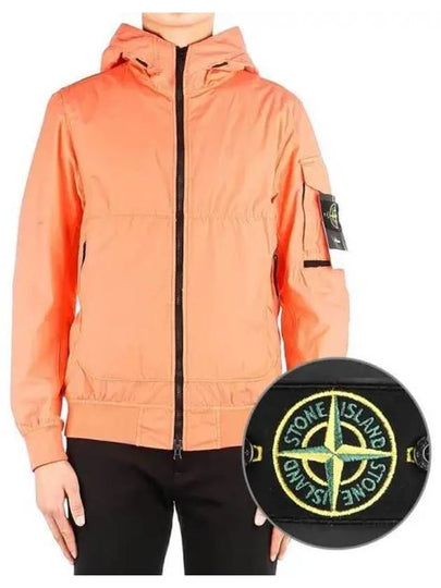 Men's Wappen Patch Naslan Watro Hooded Jacket Orange - STONE ISLAND - BALAAN 2